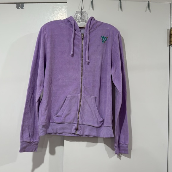 Roller Rabbit lavender disco zip up hoodie. - Picture 12 of 13